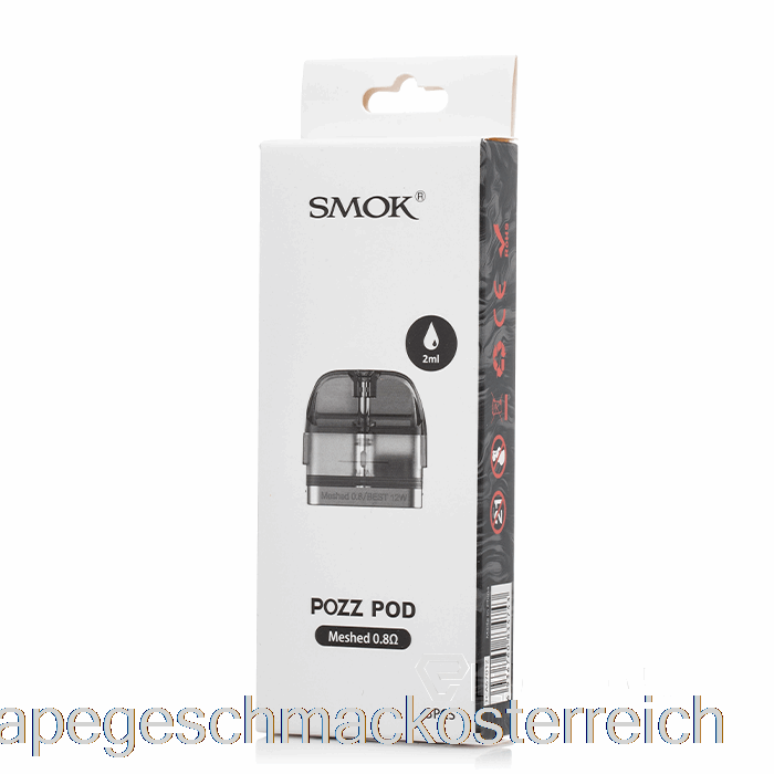 Smok Pozz Ersatz-Pods 0,8 Ohm Pozz Meshed Pods Vape-Geschmack